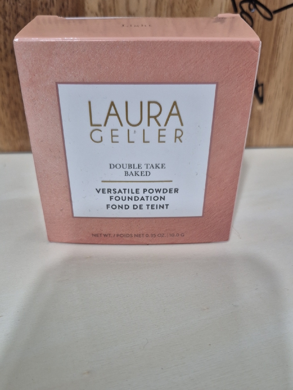 Laura Geller Double Take Baked Versatile Powder Foundation - Pink Peach Box